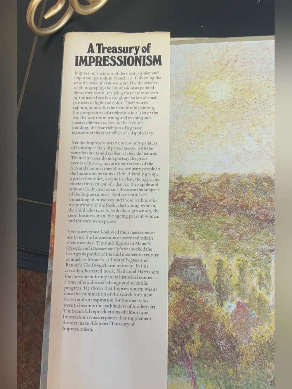 A Treasury of Impressionism by Nathaniel Harris Coffee Table Book
